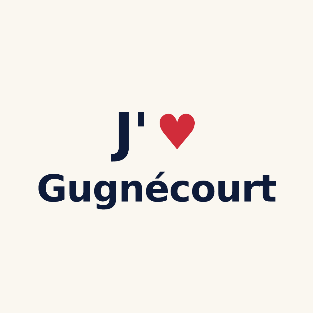 Tasse personnalisée Gugnécourt — design J'aime Gugnécourt