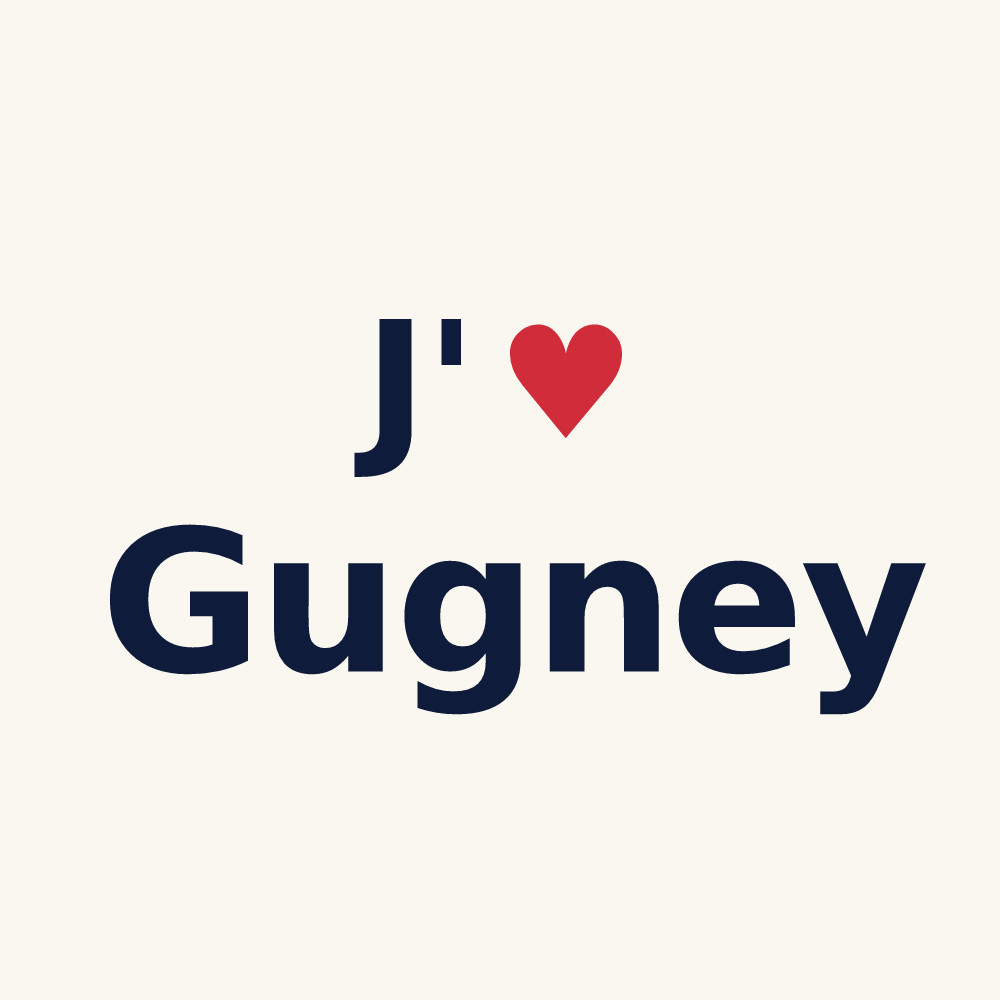Tasse personnalisée Gugney — design J'aime Gugney