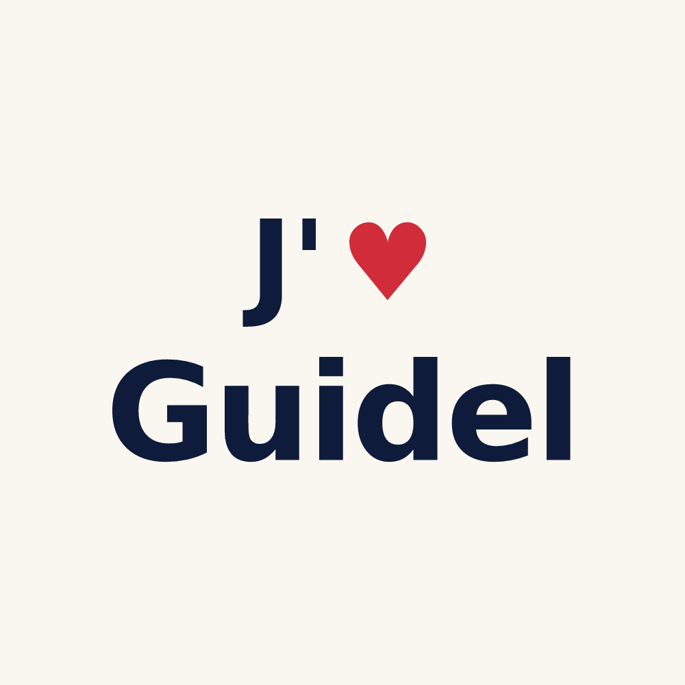Tasse personnalisée Guidel — design J'aime Guidel