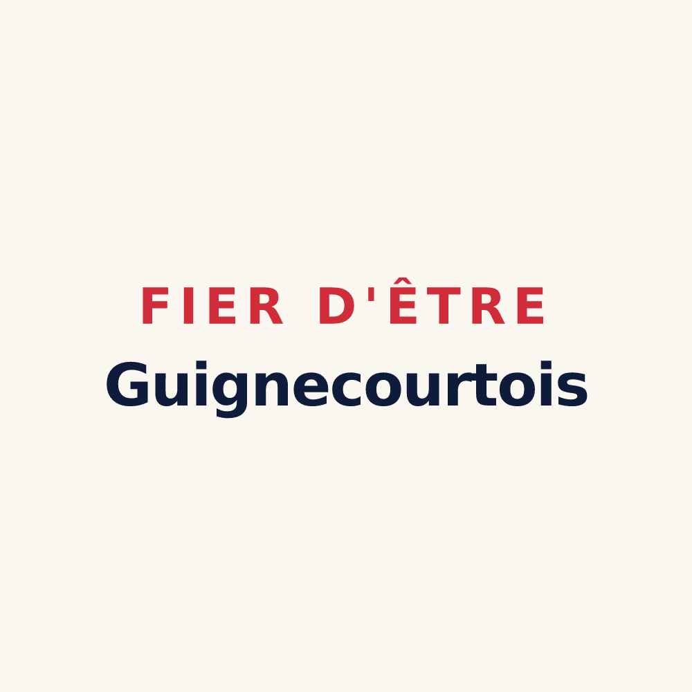 Tasse « Fier d'être Guignecourtois » — design pour Guignecourt