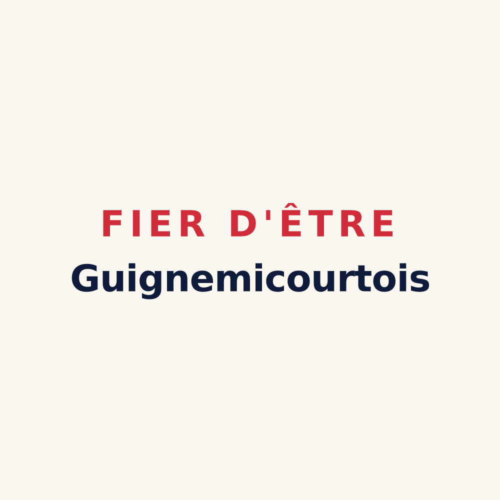 Tasse « Fier d'être Guignemicourtois » — design pour Guignemicourt