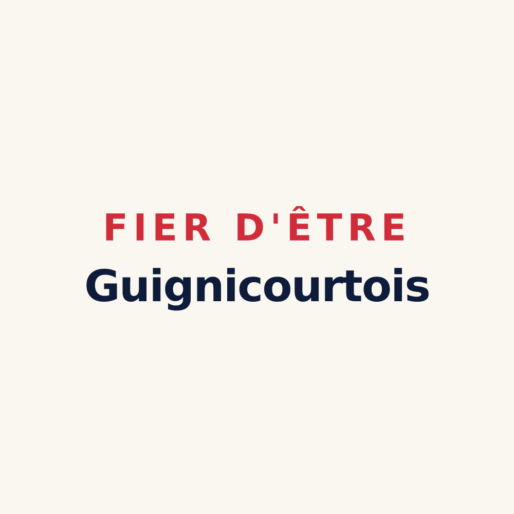Tasse « Fier d'être Guignicourtois » — design pour Guignicourt-sur-Vence