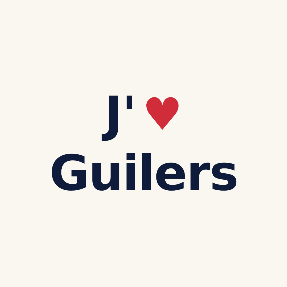 Tasse personnalisée Guilers — design « J'aime Guilers » imprimé sur la tasse
