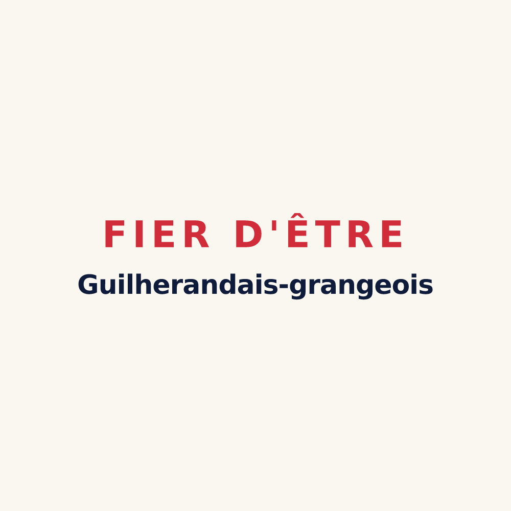 Tasse « Fier d'être Guilherandais-grangeois » — design pour Guilherand-Granges