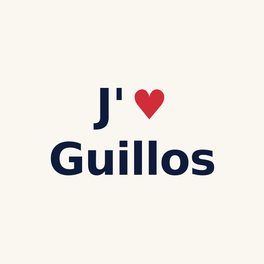Tasse personnalisée Guillos — design J'aime Guillos