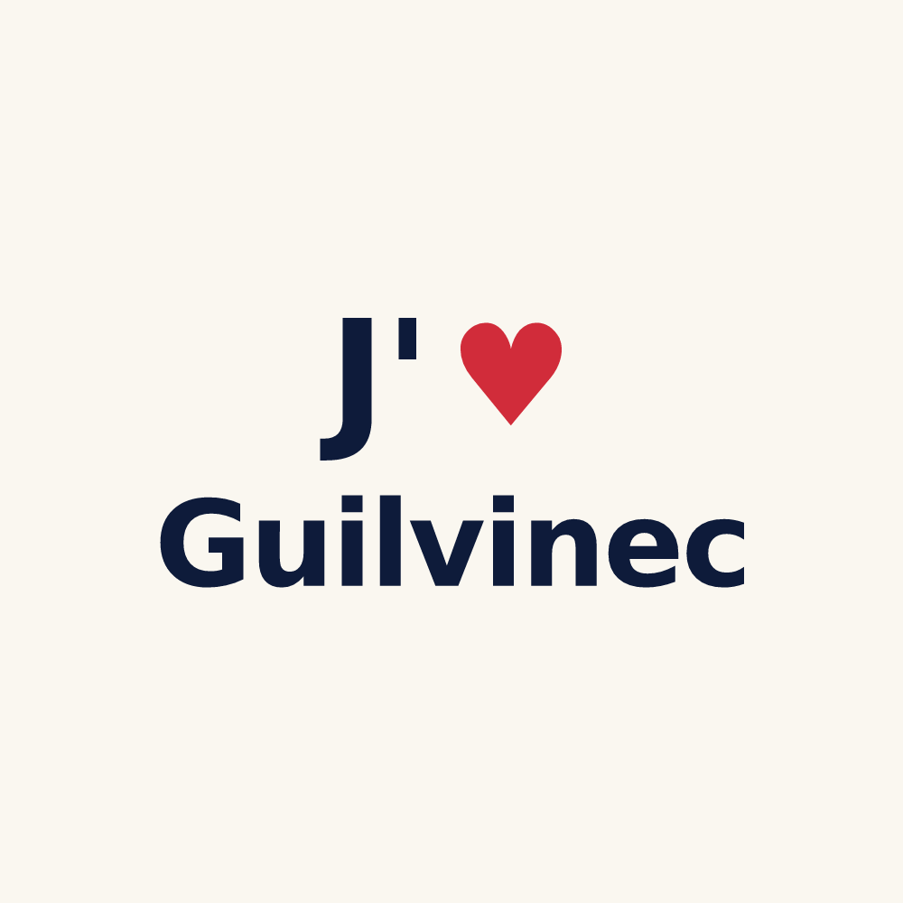Tasse personnalisée Guilvinec — design J'aime Guilvinec