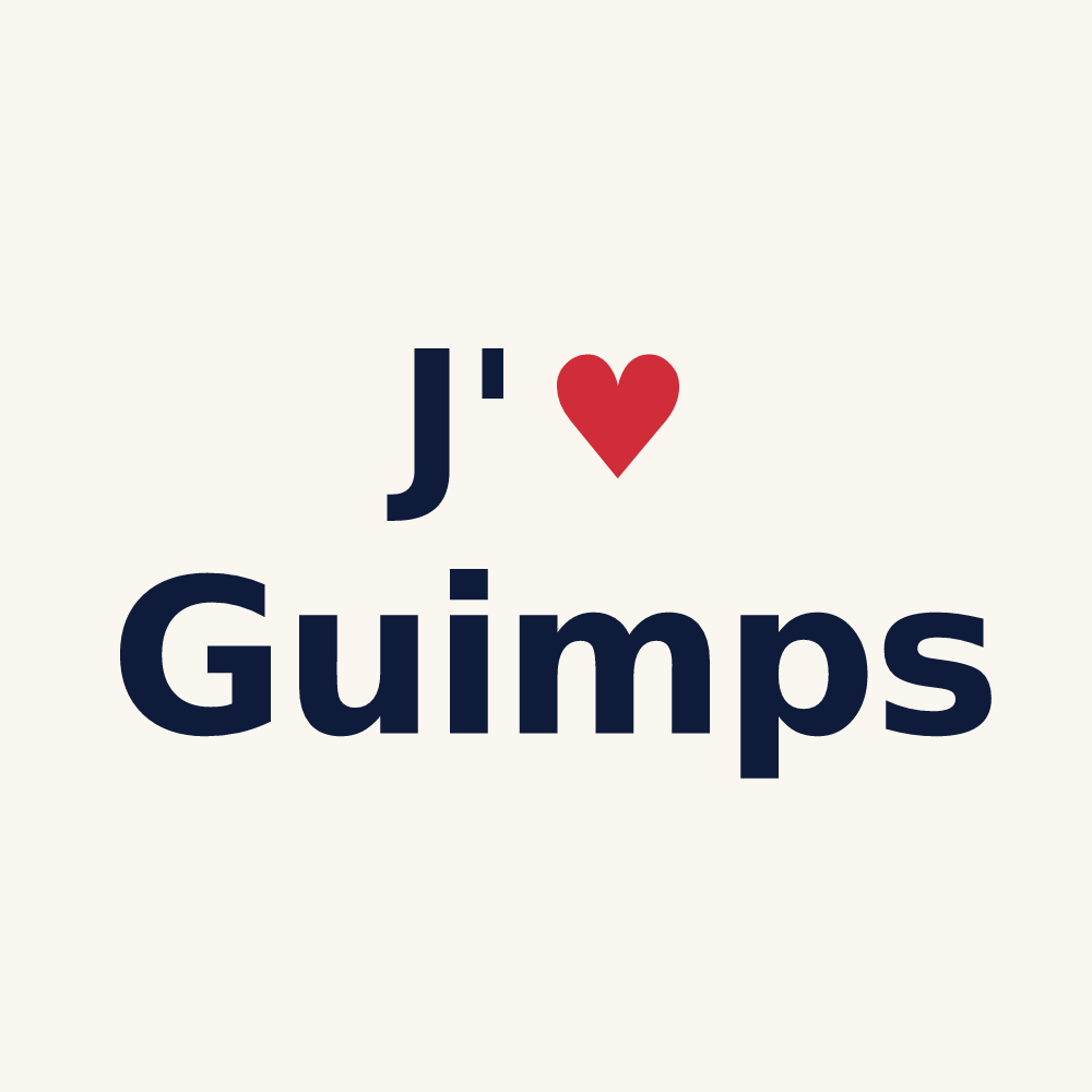 Tasse personnalisée Guimps — design J'aime Guimps