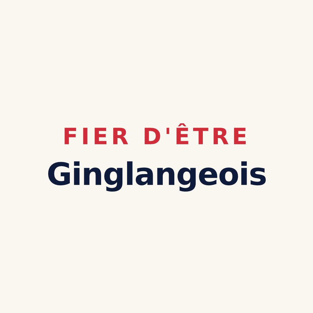 Tasse « Fier d'être Ginglangeois » — design pour Guinglange