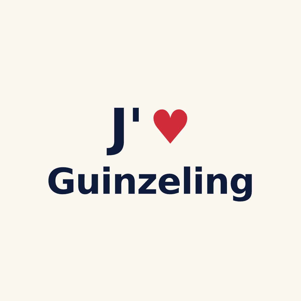 Tasse personnalisée Guinzeling — design J'aime Guinzeling