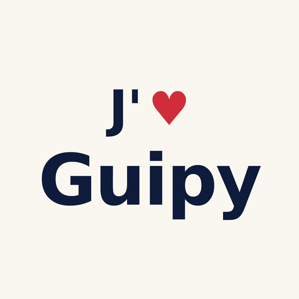 Tasse personnalisée Guipy — design J'aime Guipy