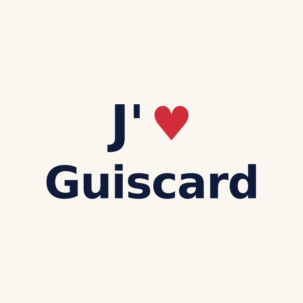 Tasse personnalisée Guiscard — design J'aime Guiscard