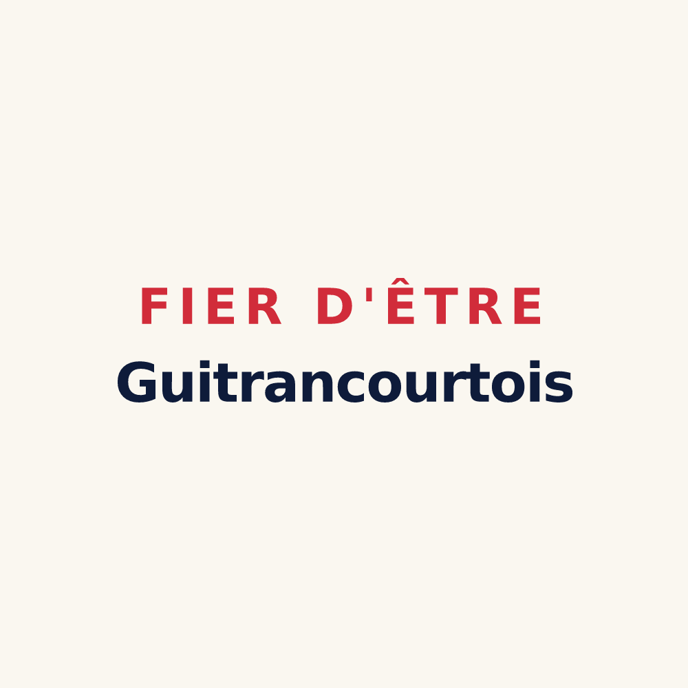 Tasse « Fier d'être Guitrancourtois » — design pour Guitrancourt