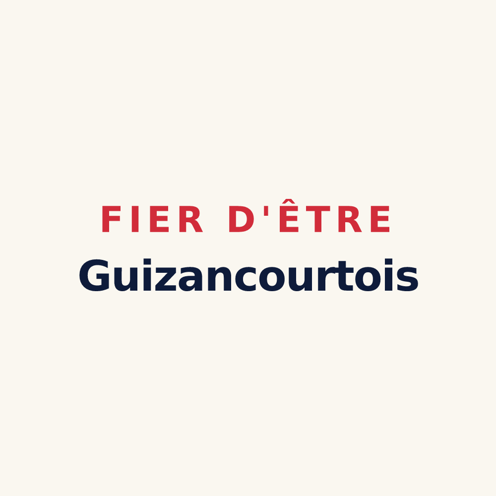 Tasse « Fier d'être Guizancourtois » — design pour Guizancourt