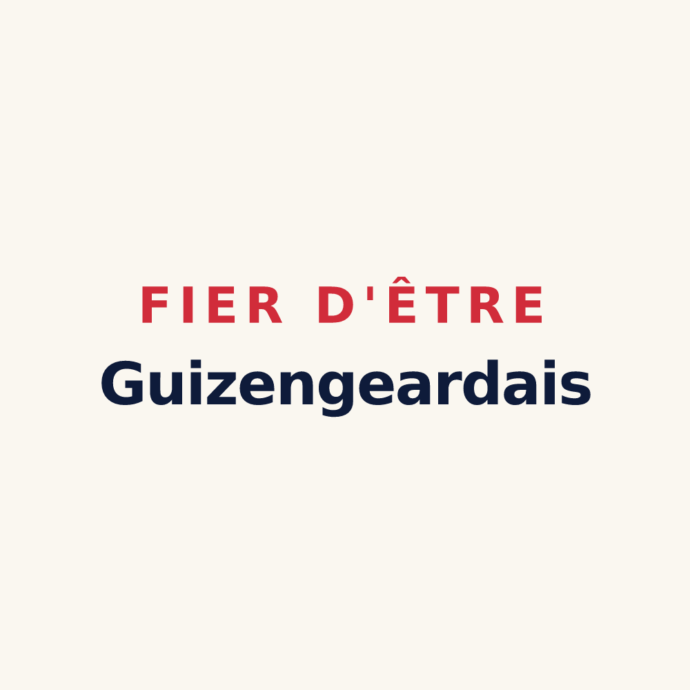 Tasse « Fier d'être Guizengeardais » — design pour Guizengeard