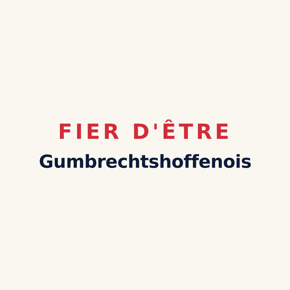 Tasse « Fier d'être Gumbrechtshoffenois » — design pour Gumbrechtshoffen