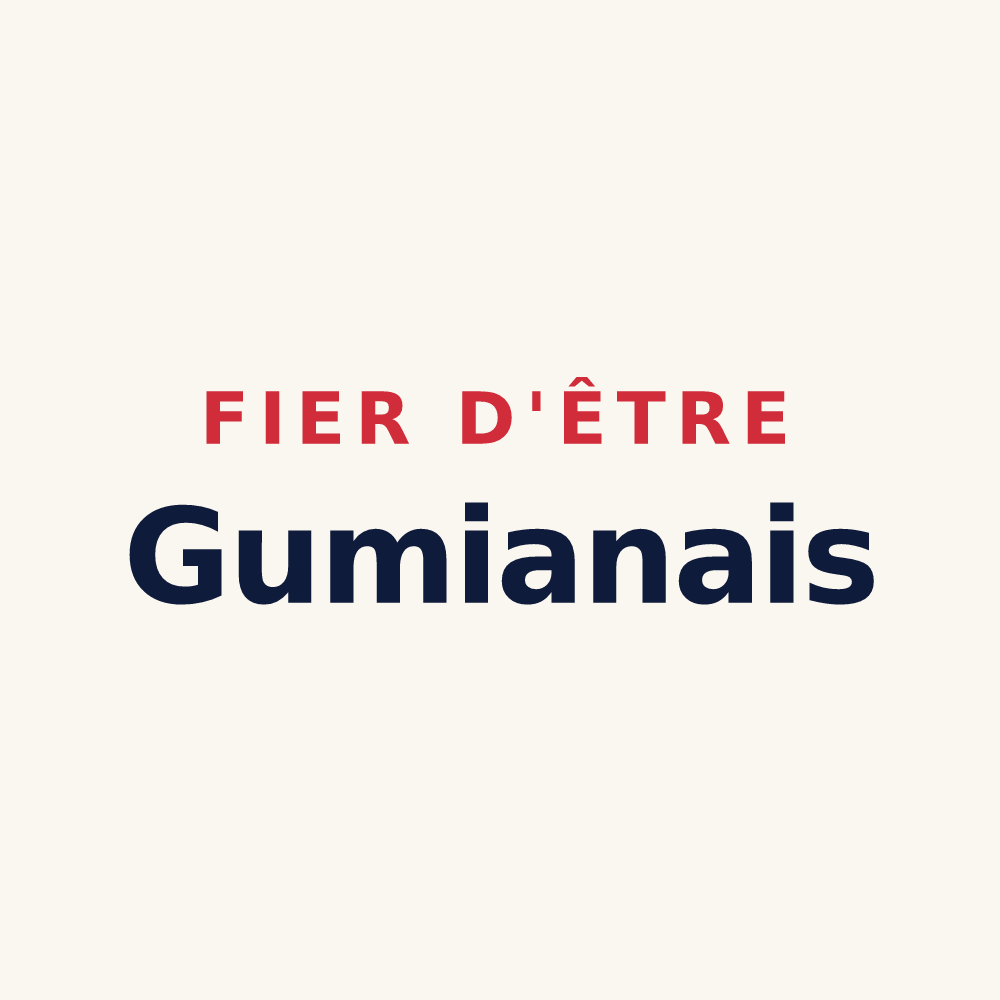 Tasse « Fier d'être Gumianais » — design pour Gumiane