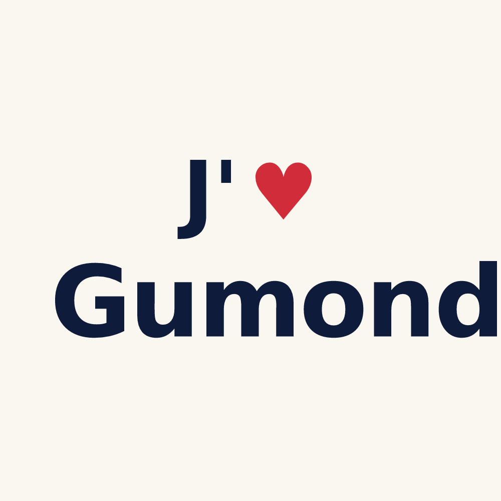 Tasse personnalisée Gumond — design J'aime Gumond