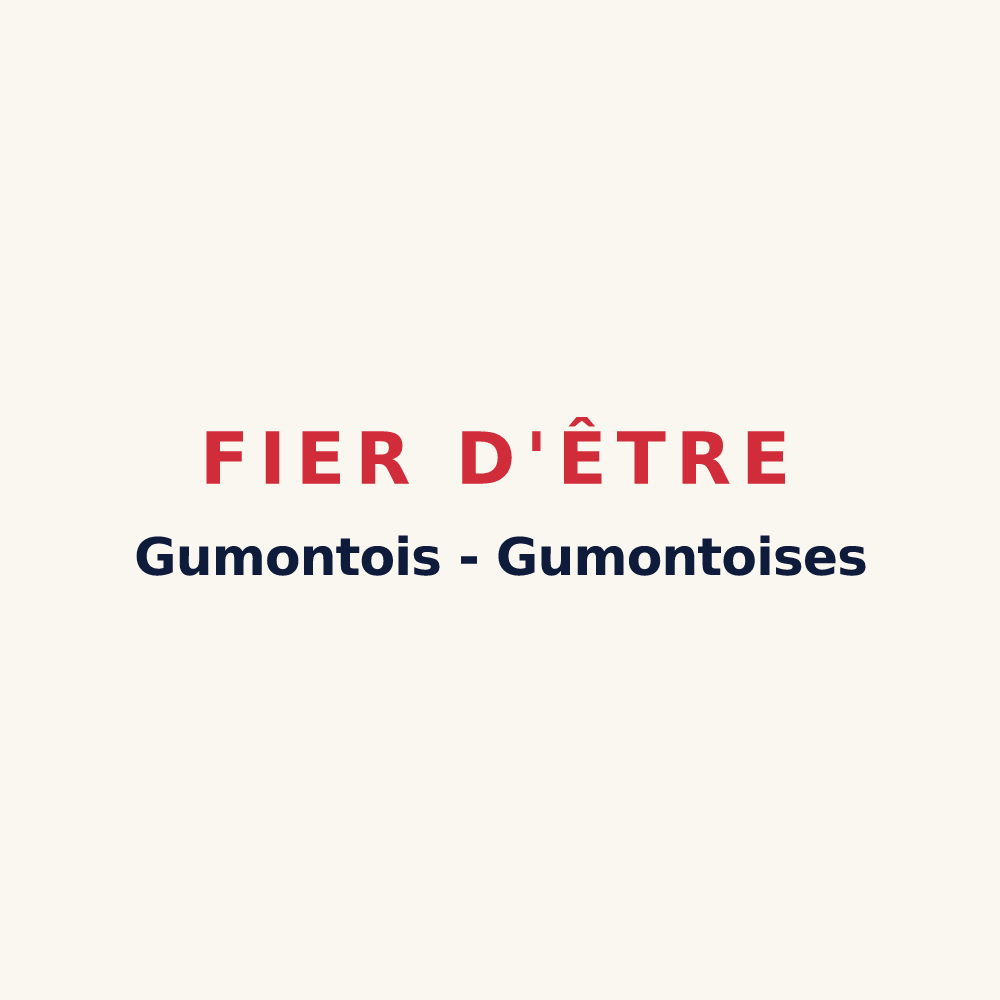 Tasse « Fier d'être Gumontois - Gumontoises » — design pour Gumond