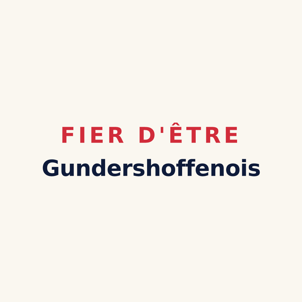 Tasse « Fier d'être Gundershoffenois » — design pour Gundershoffen
