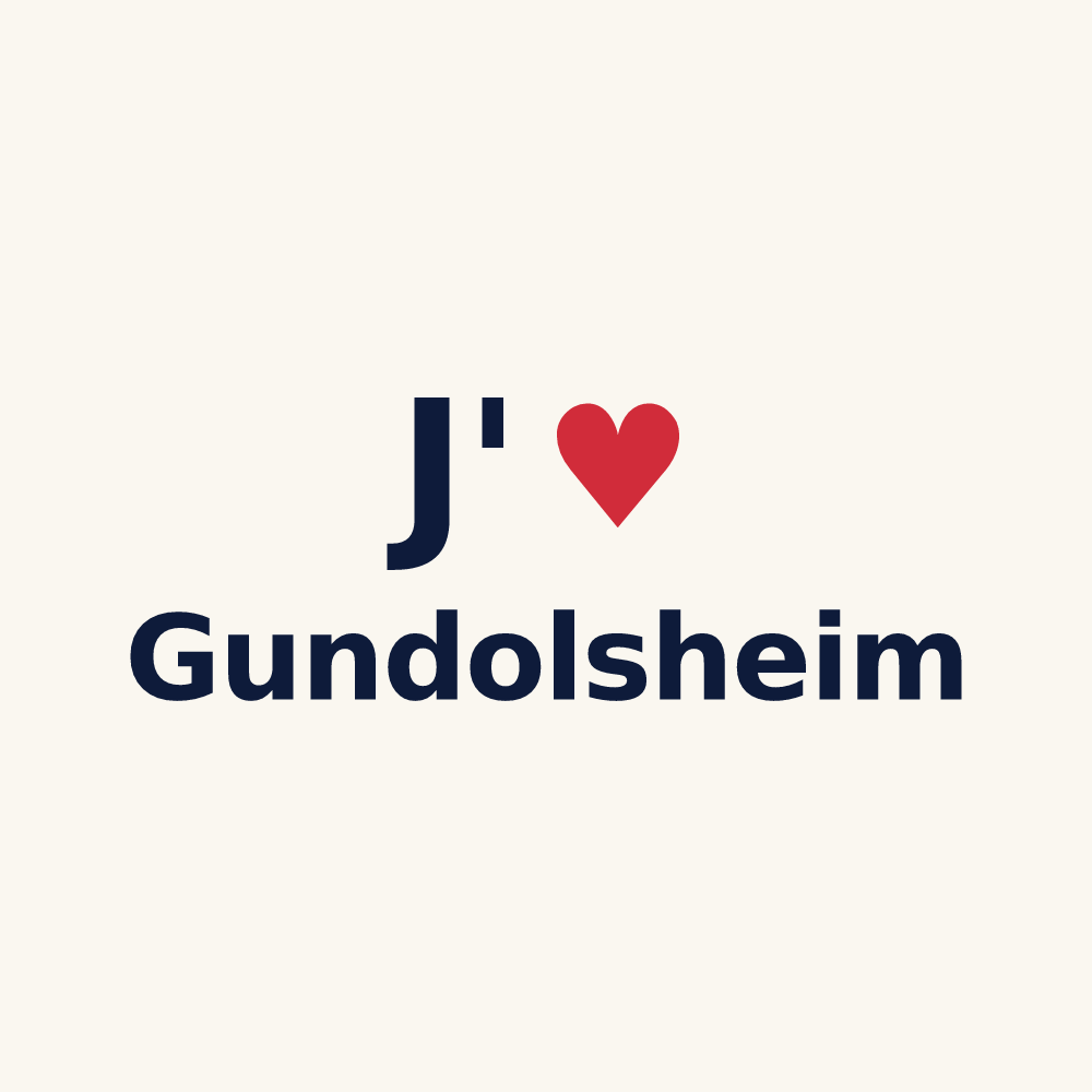 Tasse personnalisée Gundolsheim — design J'aime Gundolsheim
