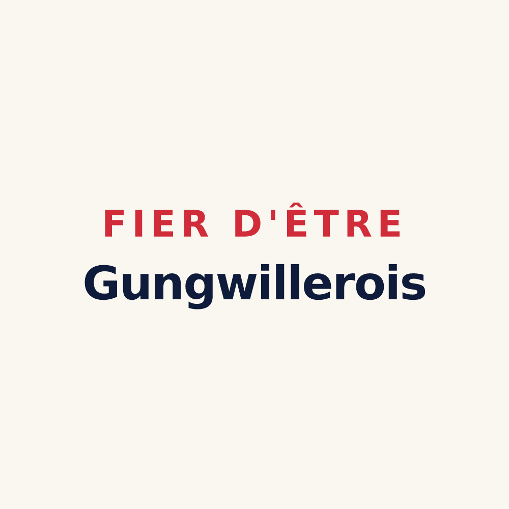 Tasse « Fier d'être Gungwillerois » — design pour Gungwiller