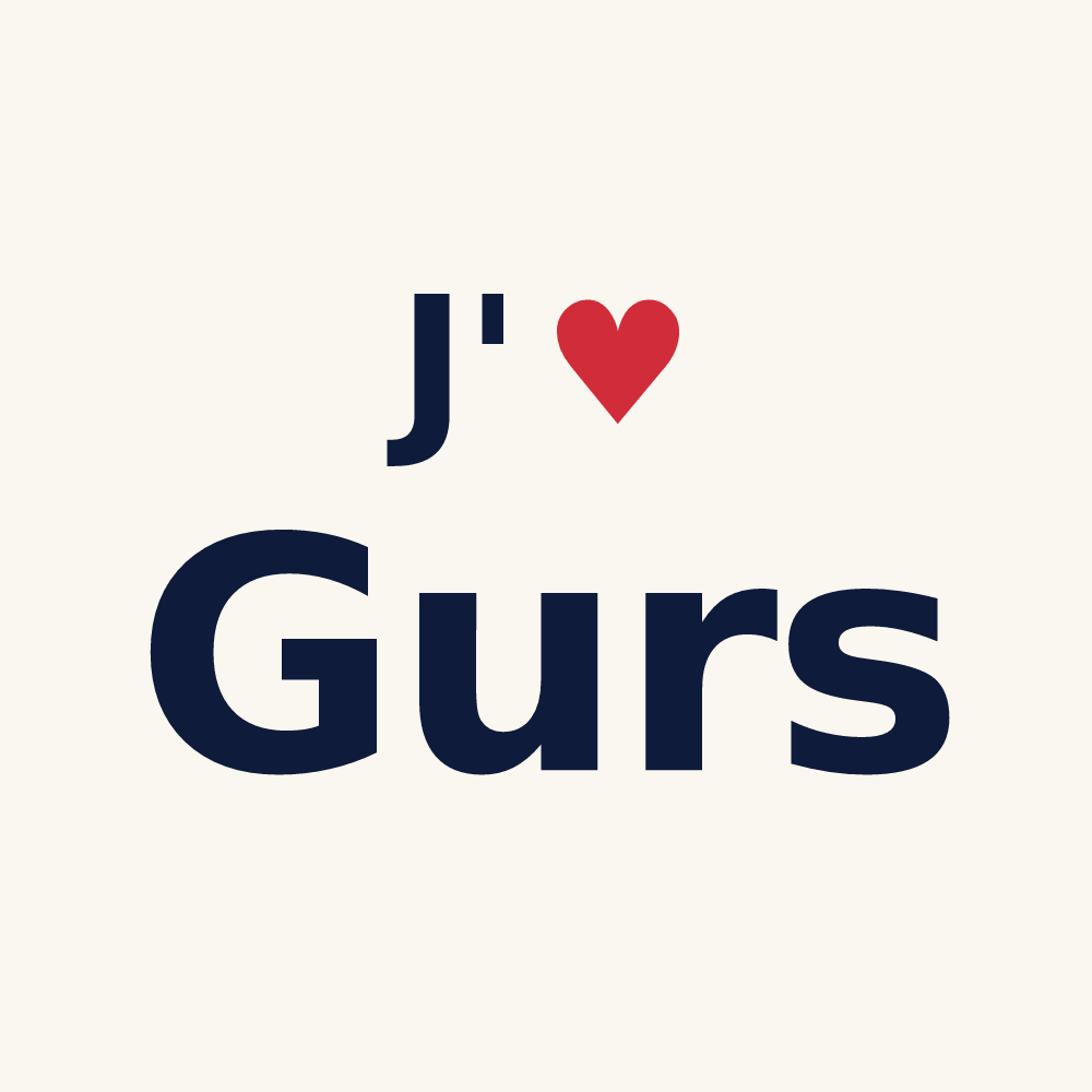 Tasse personnalisée Gurs — design J'aime Gurs