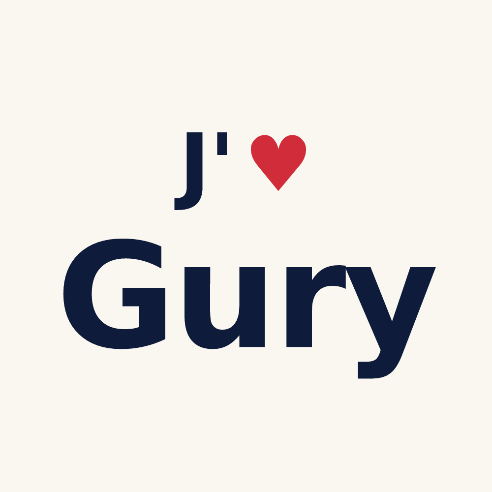 Tasse personnalisée Gury — design J'aime Gury