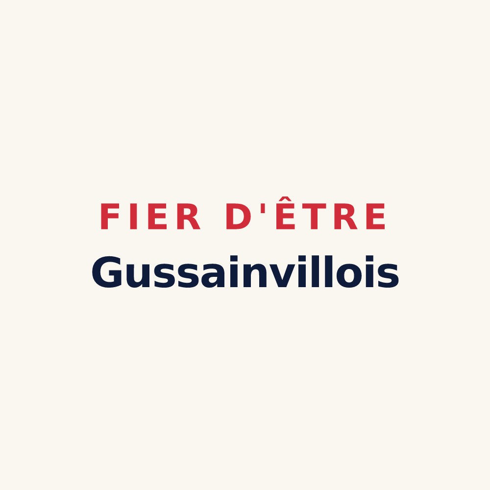 Tasse « Fier d'être Gussainvillois » — design pour Gussainville