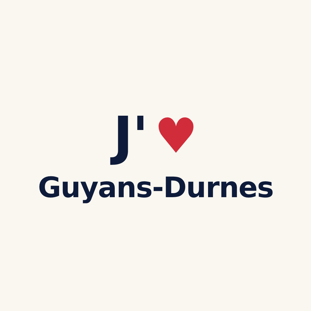 Tasse personnalisée Guyans-Durnes — design J'aime Guyans-Durnes