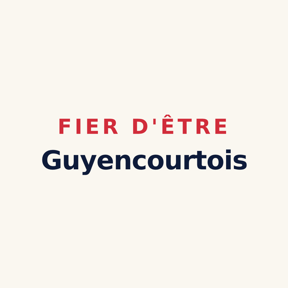 Tasse « Fier d'être Guyencourtois » — design pour Guyencourt-sur-Noye