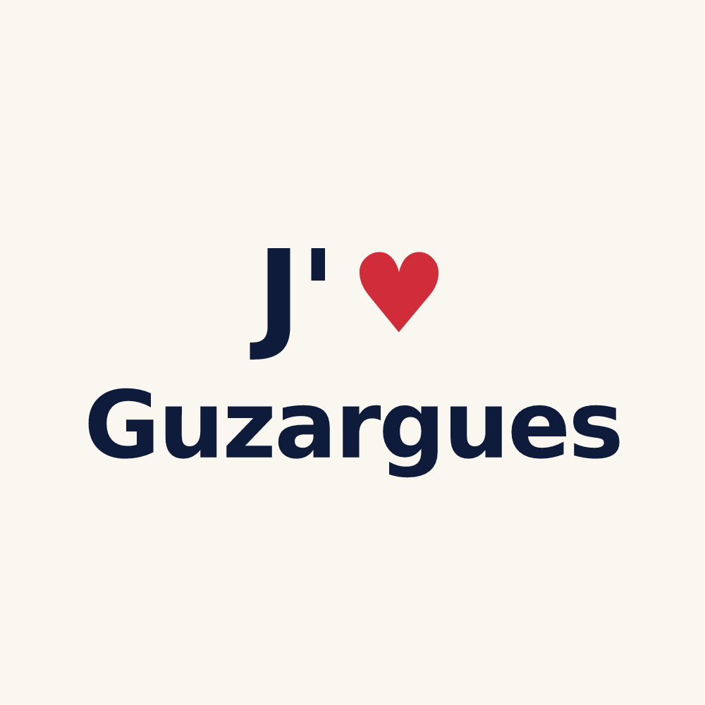 Tasse personnalisée Guzargues — design J'aime Guzargues