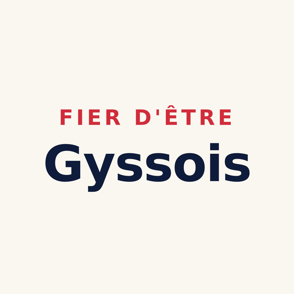 Tasse « Fier d'être Gyssois » — design pour Gy-les-Nonains
