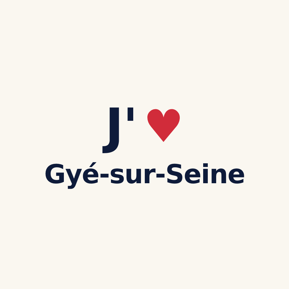Tasse personnalisée Gyé-sur-Seine — design J'aime Gyé-sur-Seine