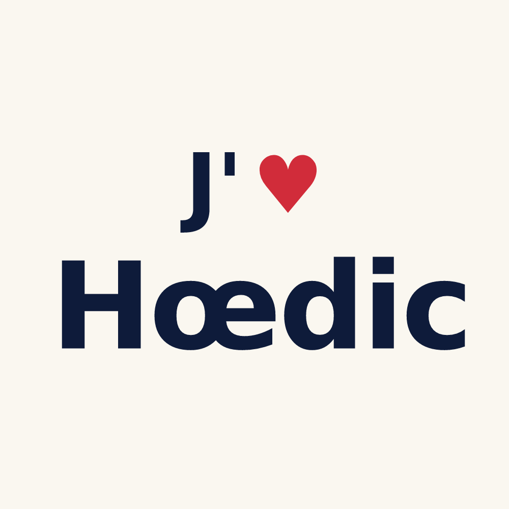 Tasse personnalisée Hœdic — design J'aime Hœdic