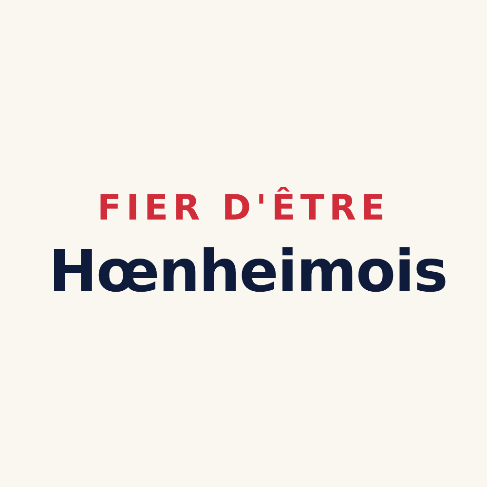 Tasse « Fier d'être Hœnheimois » — design pour Hœnheim