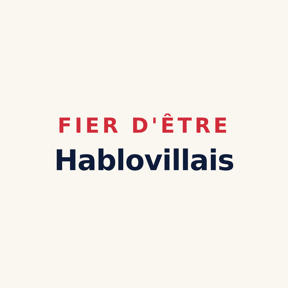 Tasse « Fier d'être Hablovillais » — design pour Habloville