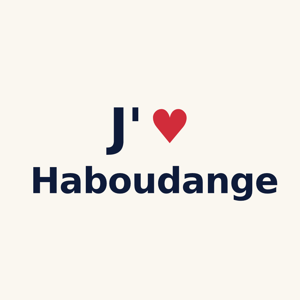 Tasse personnalisée Haboudange — design J'aime Haboudange