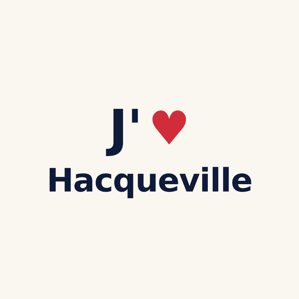 Tasse personnalisée Hacqueville — design J'aime Hacqueville