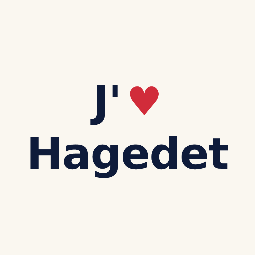 Tasse personnalisée Hagedet — design J'aime Hagedet