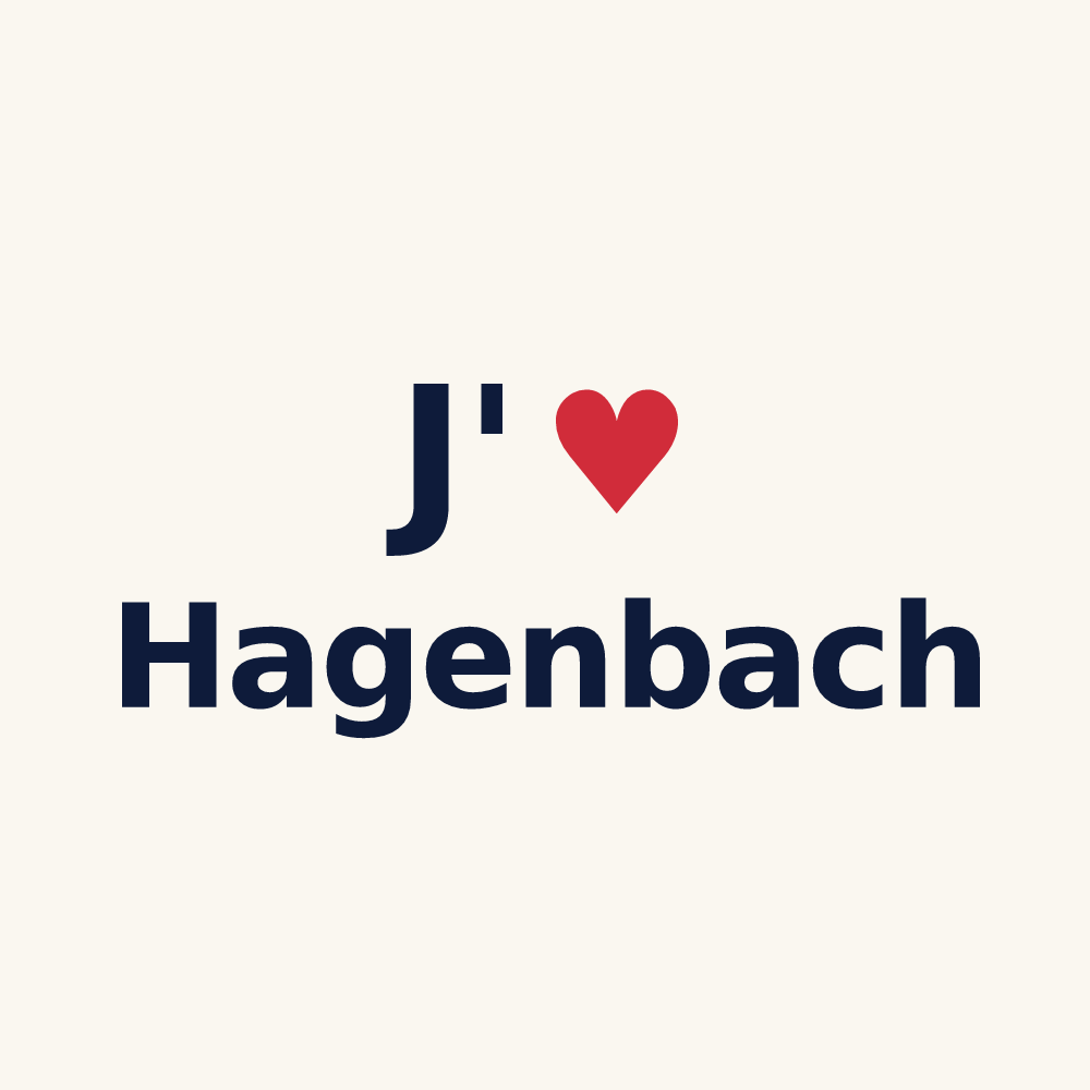 Tasse personnalisée Hagenbach — design J'aime Hagenbach