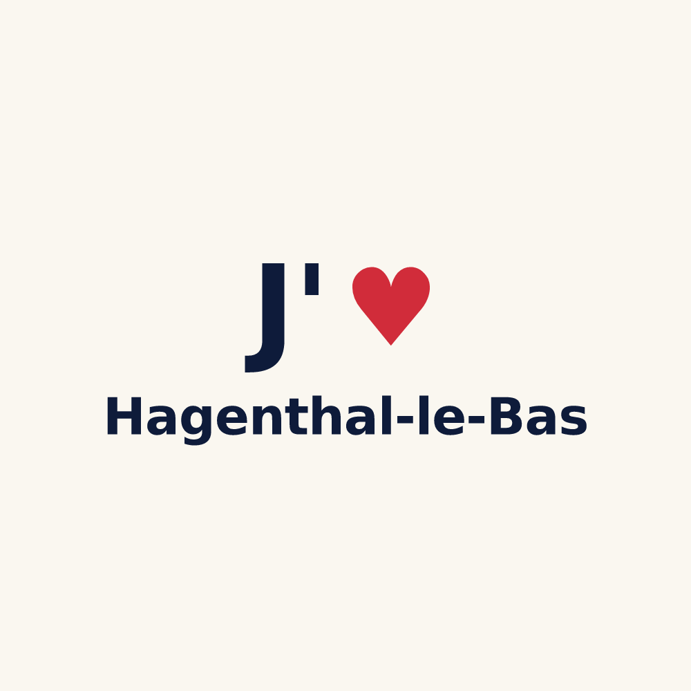 Tasse personnalisée Hagenthal-le-Bas — design J'aime Hagenthal-le-Bas