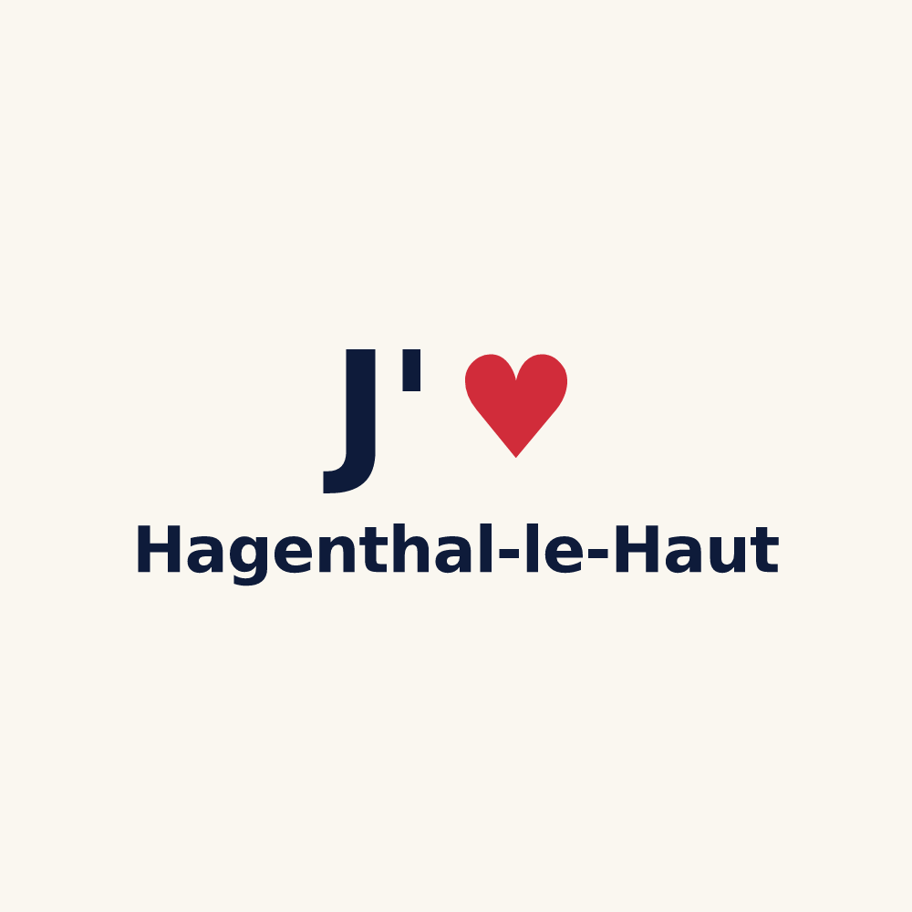 Tasse personnalisée Hagenthal-le-Haut — design J'aime Hagenthal-le-Haut