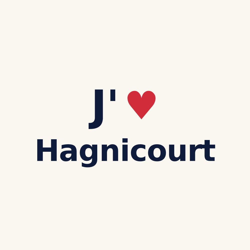 Tasse personnalisée Hagnicourt — design J'aime Hagnicourt