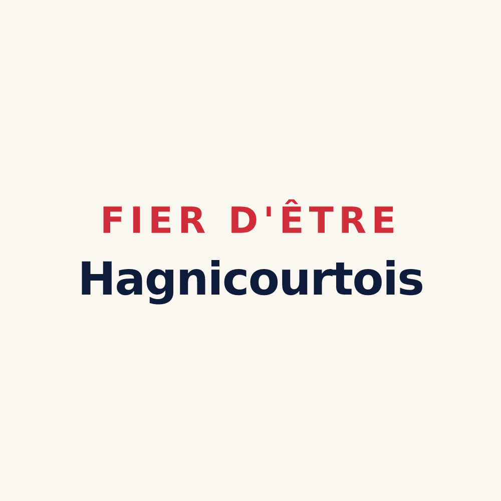 Tasse « Fier d'être Hagnicourtois » — design pour Hagnicourt