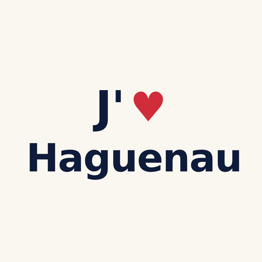 Tasse personnalisée Haguenau — design J'aime Haguenau