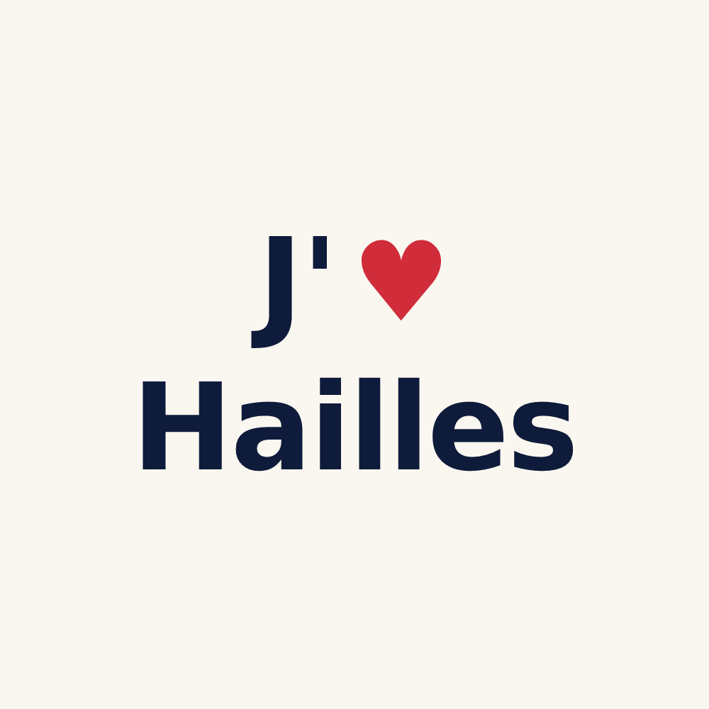 Tasse personnalisée Hailles — design J'aime Hailles