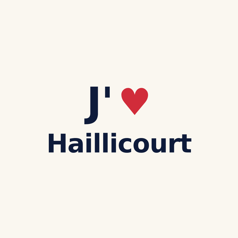 Tasse personnalisée Haillicourt — design J'aime Haillicourt