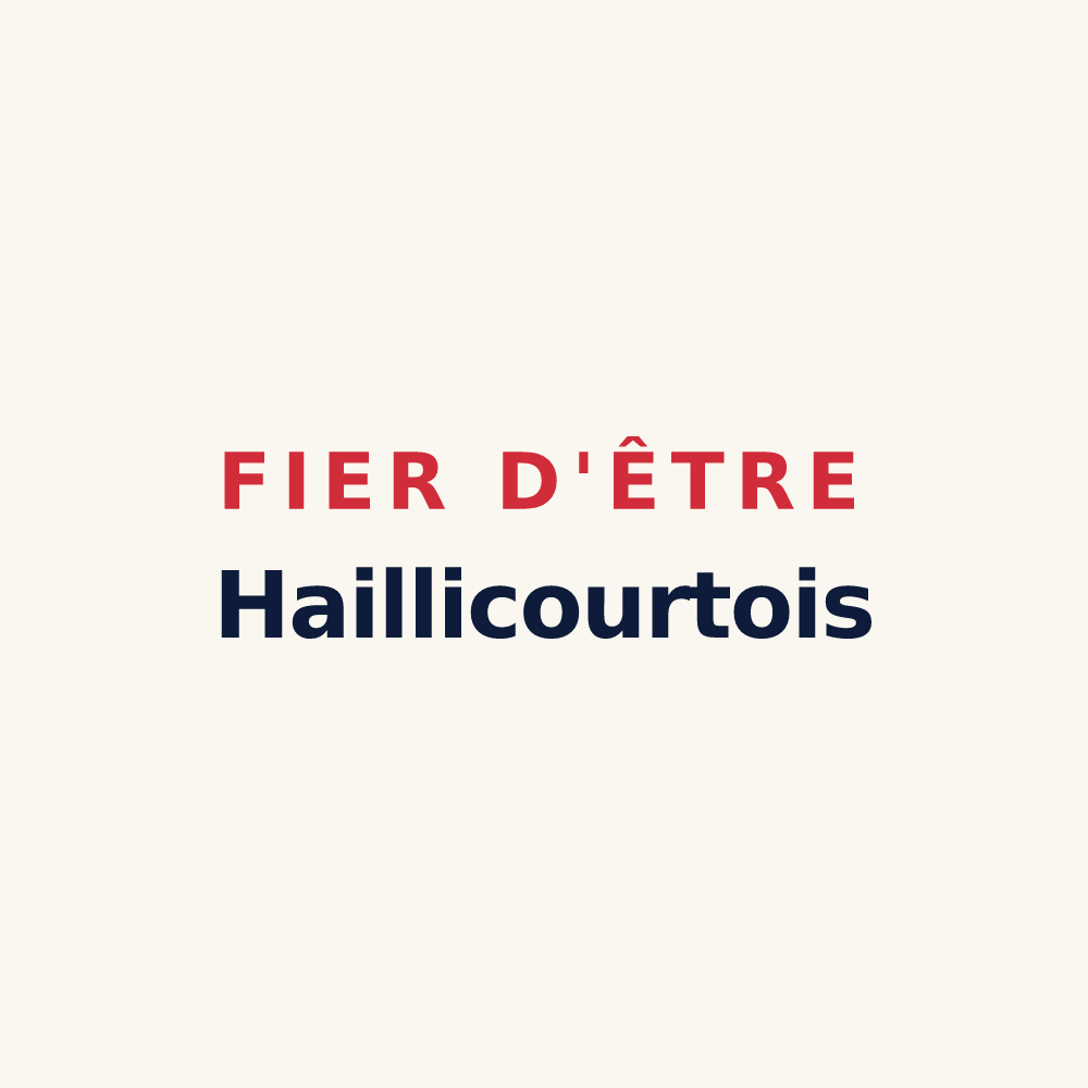 Tasse « Fier d'être Haillicourtois » — design pour Haillicourt
