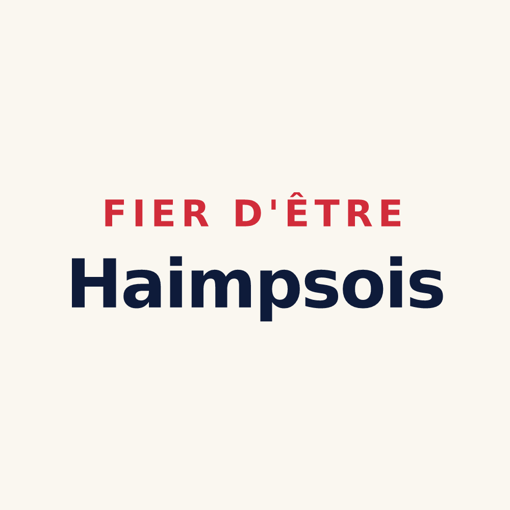 Tasse « Fier d'être Haimpsois » — design pour Haimps