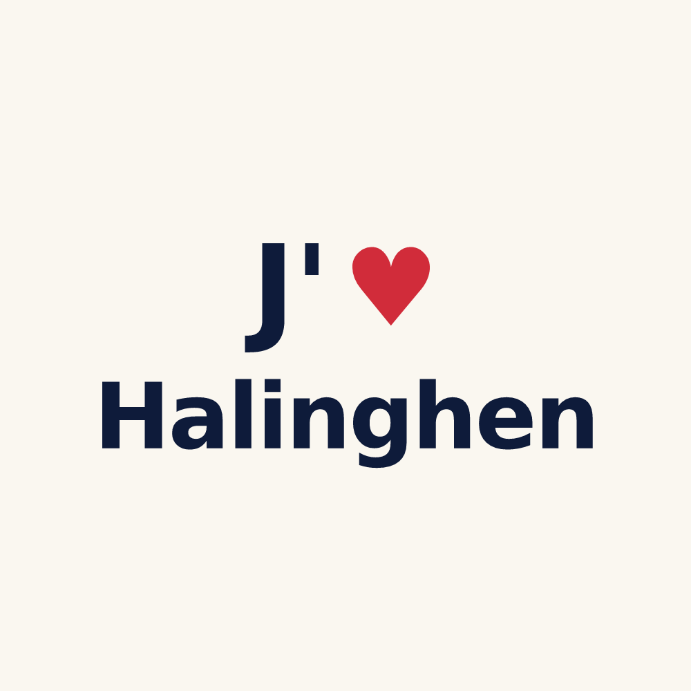 Tasse personnalisée Halinghen — design J'aime Halinghen